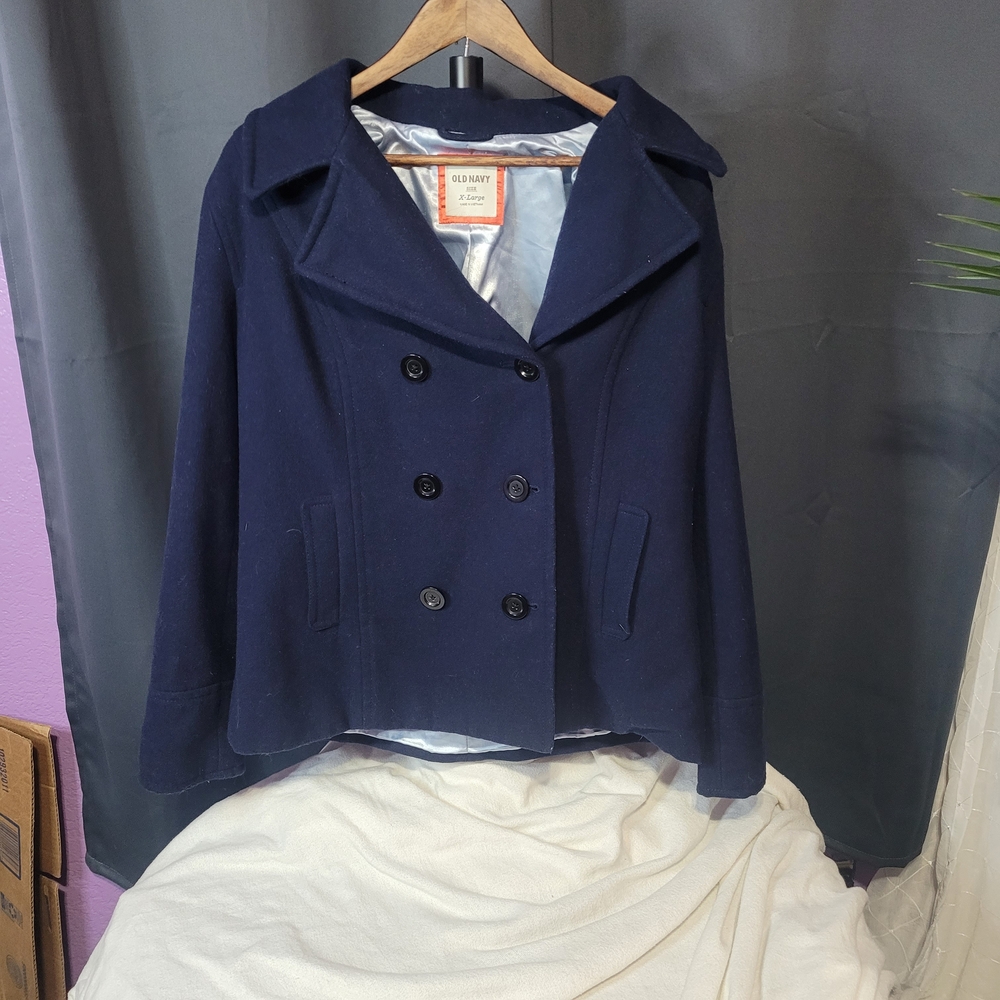 Old Navy Dark Blue Unisex Peacoat